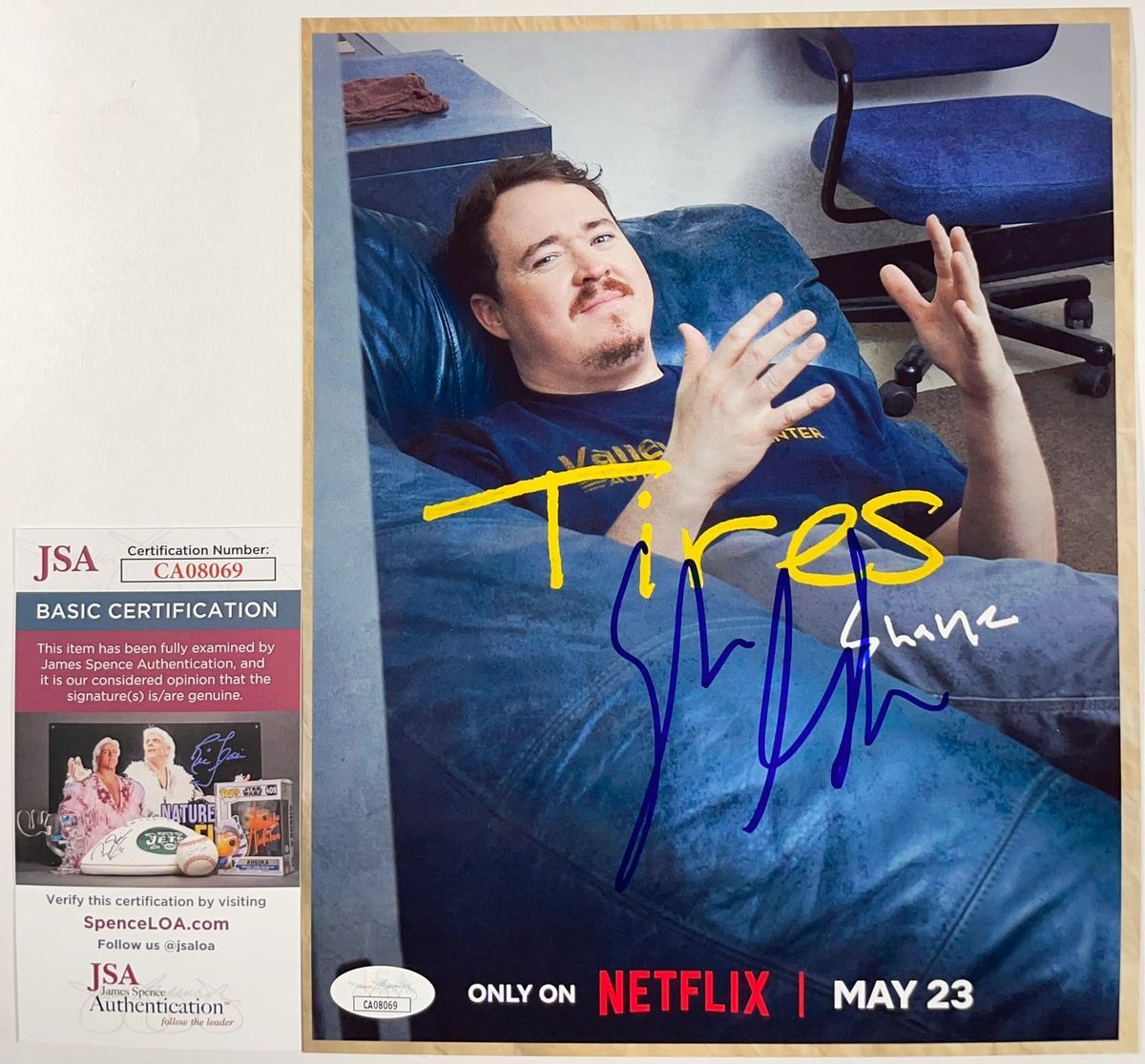 Shane Gillis Signed Netflix Tires 8x10 Photo Authentic Autograph JSA COA