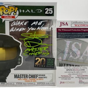 Steve Downes Signed HALO Master Chief XBOX Gear Shop Funko POP! #25 C JSA COA
