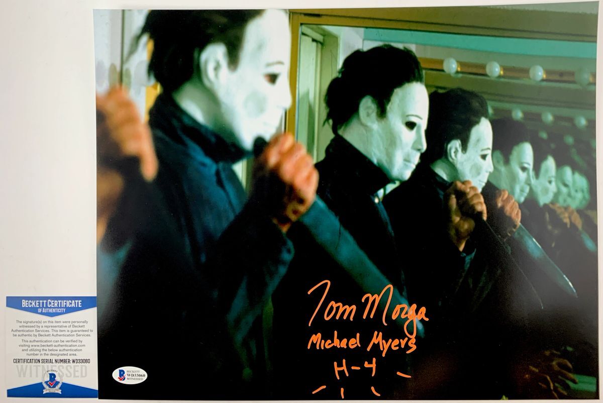 Tom Morga Signed Halloween 4 Michael Myers 11x14 Photo A Autograph BAS COA