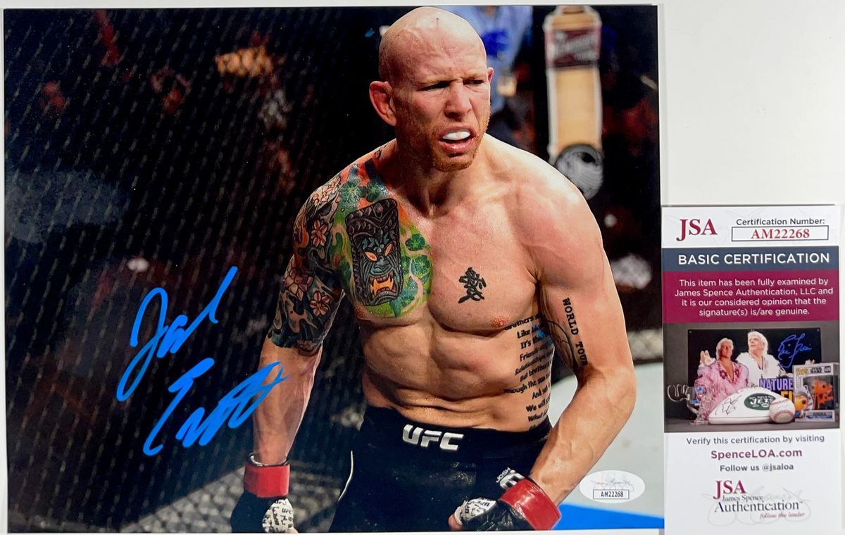 UFC Josh Emmett Signed 8x10 Photo A Autograph MMA Fighter JSA COA