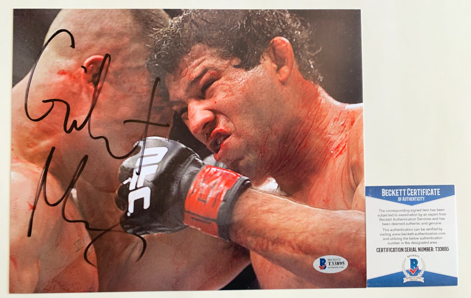 UFC Strikeforce MMA Gilbert Melendez Autographed 8x10 Photo Signed Beckett COA