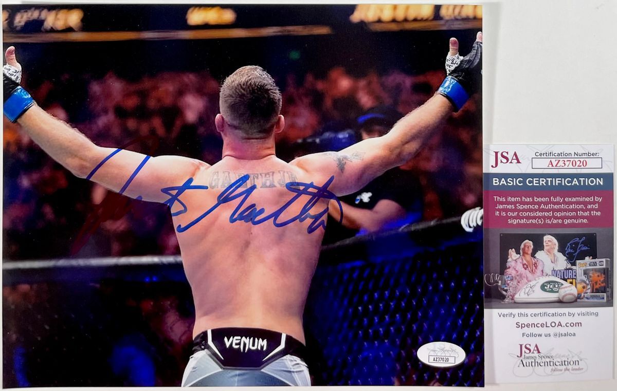 UFC The Highlight Justin Gaethje Signed 8x10 Photo I Autograph MMA JSA COA