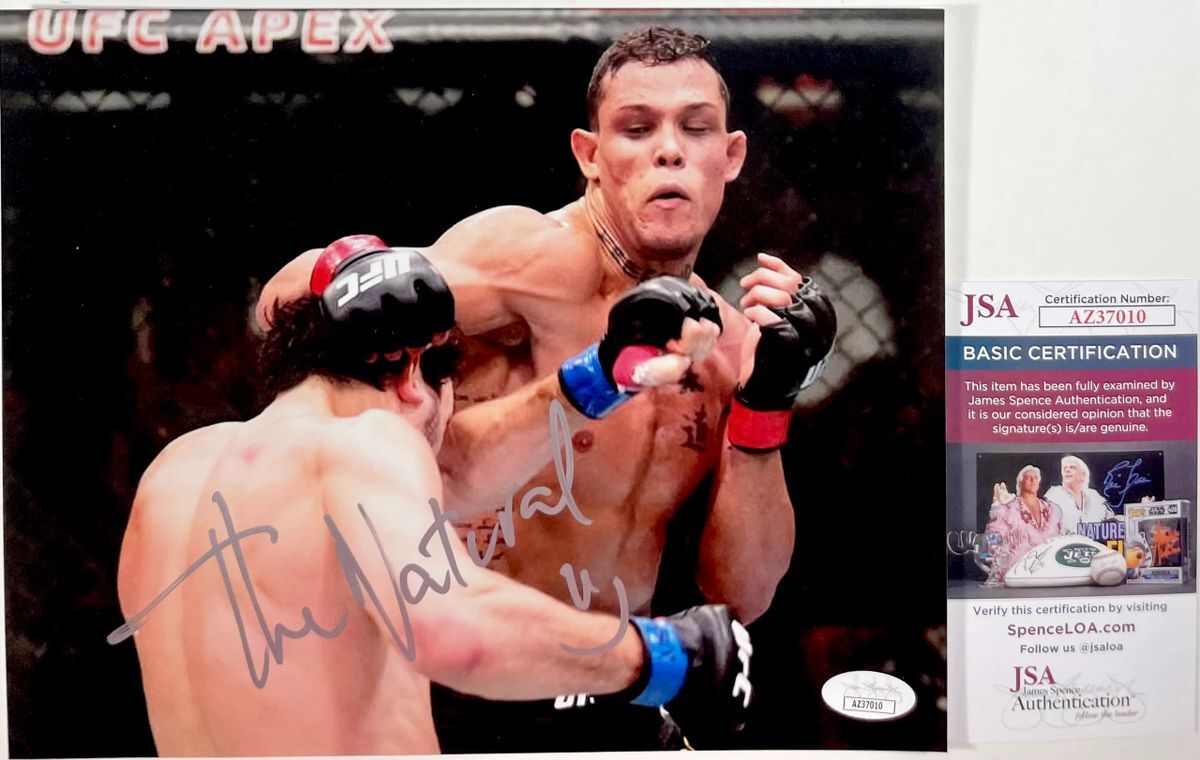 UFC The Natural Caio Borralho Signed 8x10 Photo F Autograph MMA JSA COA