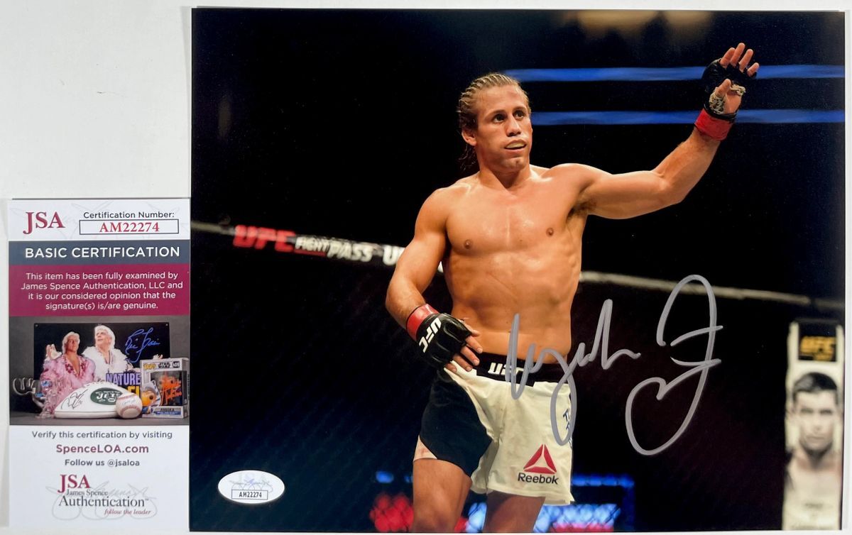 UFC Urijah Faber Signed 8x10 Photo C Autograph MMA Fighter JSA COA