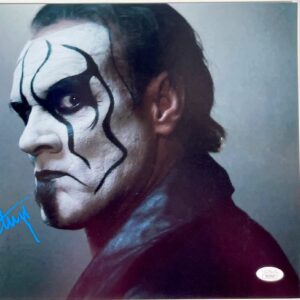 WCW Sting Signed 11x14 Photo E Autograph WWE All Elite Wrestling AEW JSA COA