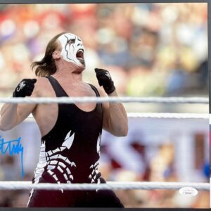 WCW Sting Signed 11x14 Photo F Autograph WWE All Elite Wrestling AEW JSA COA