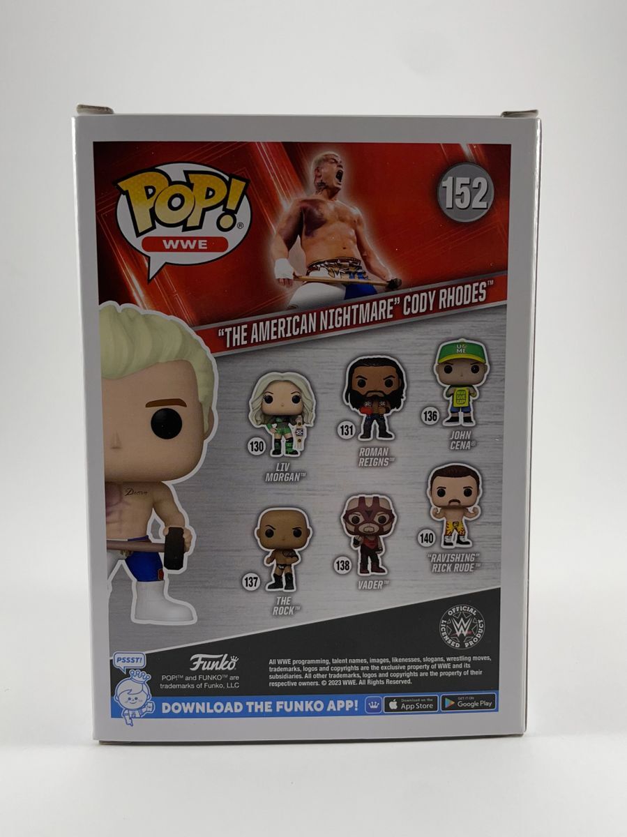 WWE American Nightmare Cody Rhodes Signed Funko POP! B Autograph JSA COA - Image 4