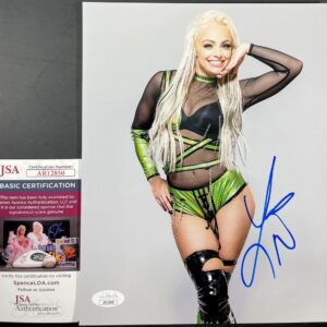 WWE Liv Morgan Signed Money In The Bank MITB 8x10 Photo U Autograph JSA COA