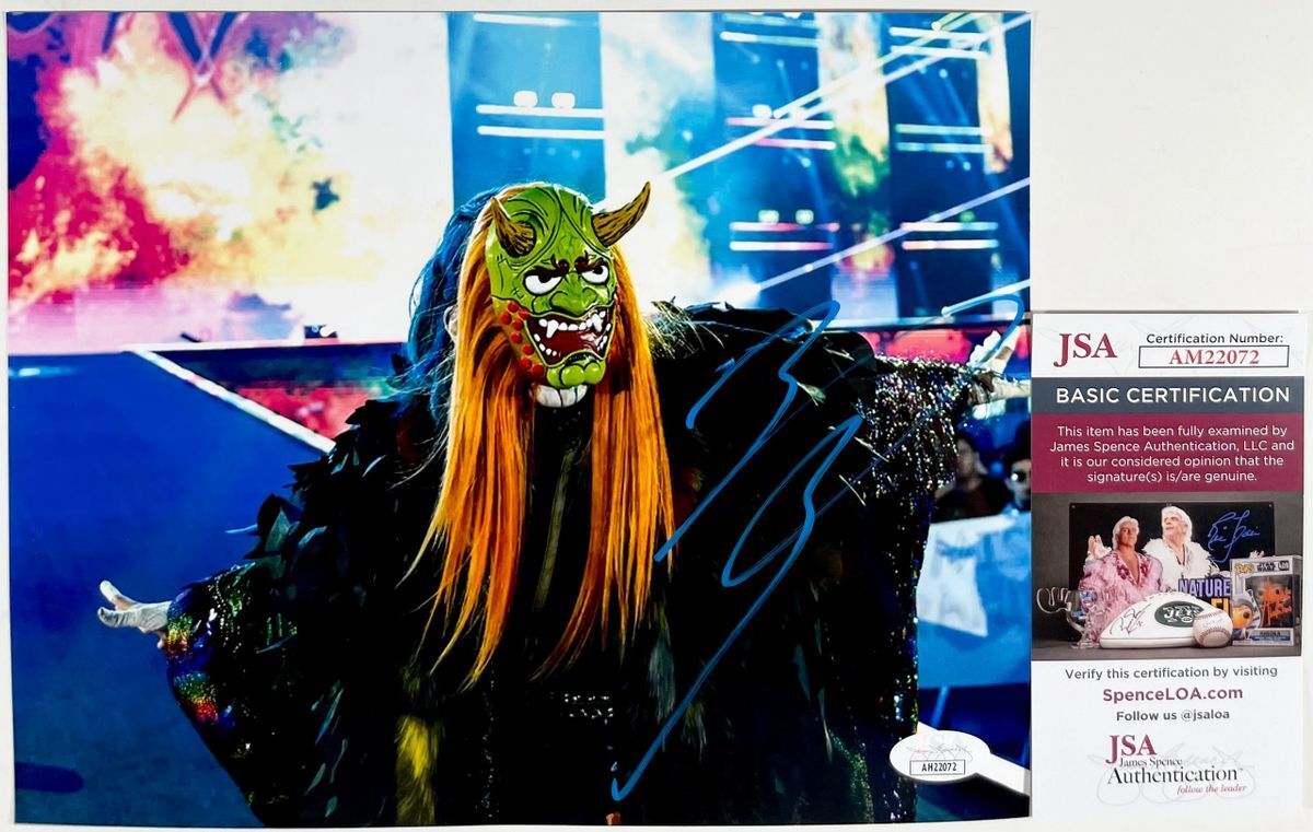 WWE NXT Asuka Signed Evil Asuka 8x10 Photo K Autograph WrestleMania JSA COA