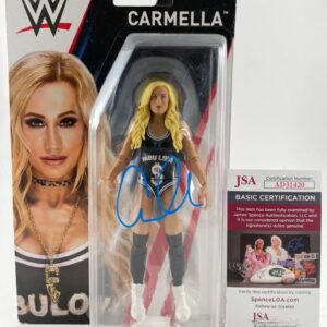 WWE NXT Carmella Signed Mattel Basic Wrestling Figure Autograph JSA COA