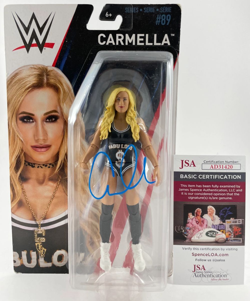 WWE NXT Carmella Signed Mattel Basic Wrestling Figure Autograph JSA COA