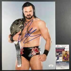 WWE NXT Drew McIntyre Autographed 11x14 Photo A Signed WrestleMania JSA COA