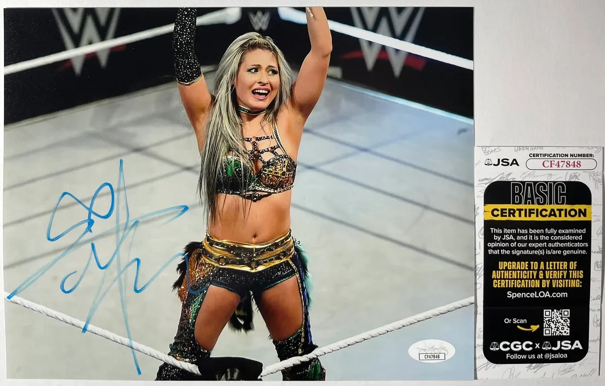 WWE NXT Giulia Signed 8x10 Photo E Authentic Autograph WrestleMania JSA COA