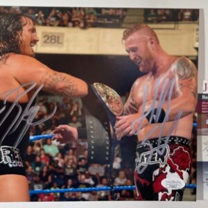 WWE NXT Heath Slater & Rhyno Signed 8x10 Photo E Autograph TNA IMPACT JSA COA