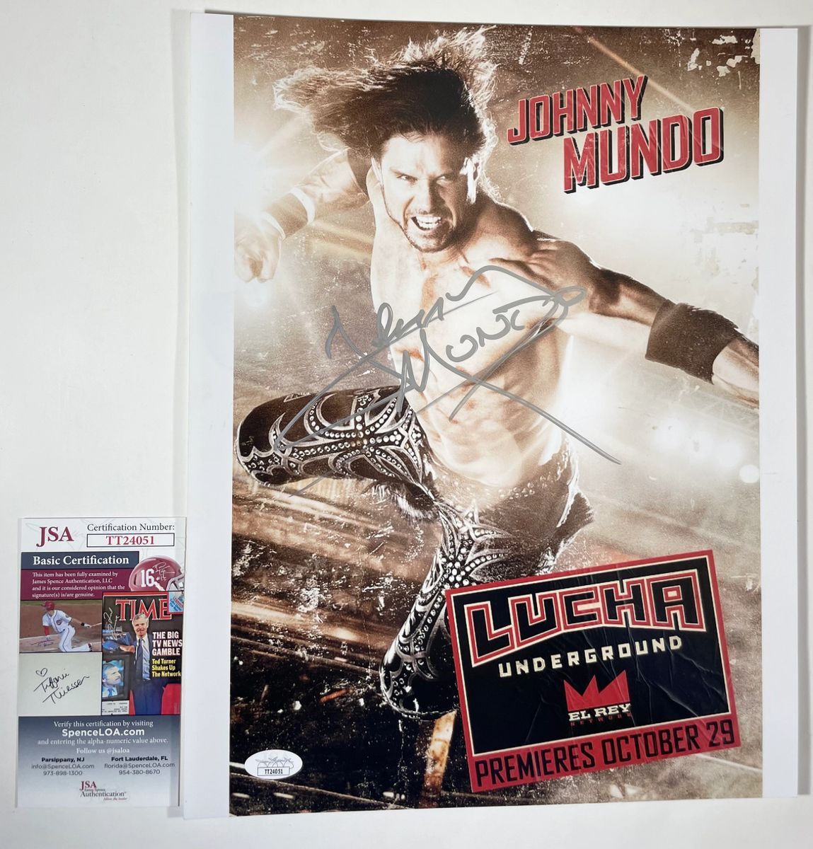 WWE NXT John Morrison Signed 11x14 Photo A Autograph Johnny Mundo JSA COA