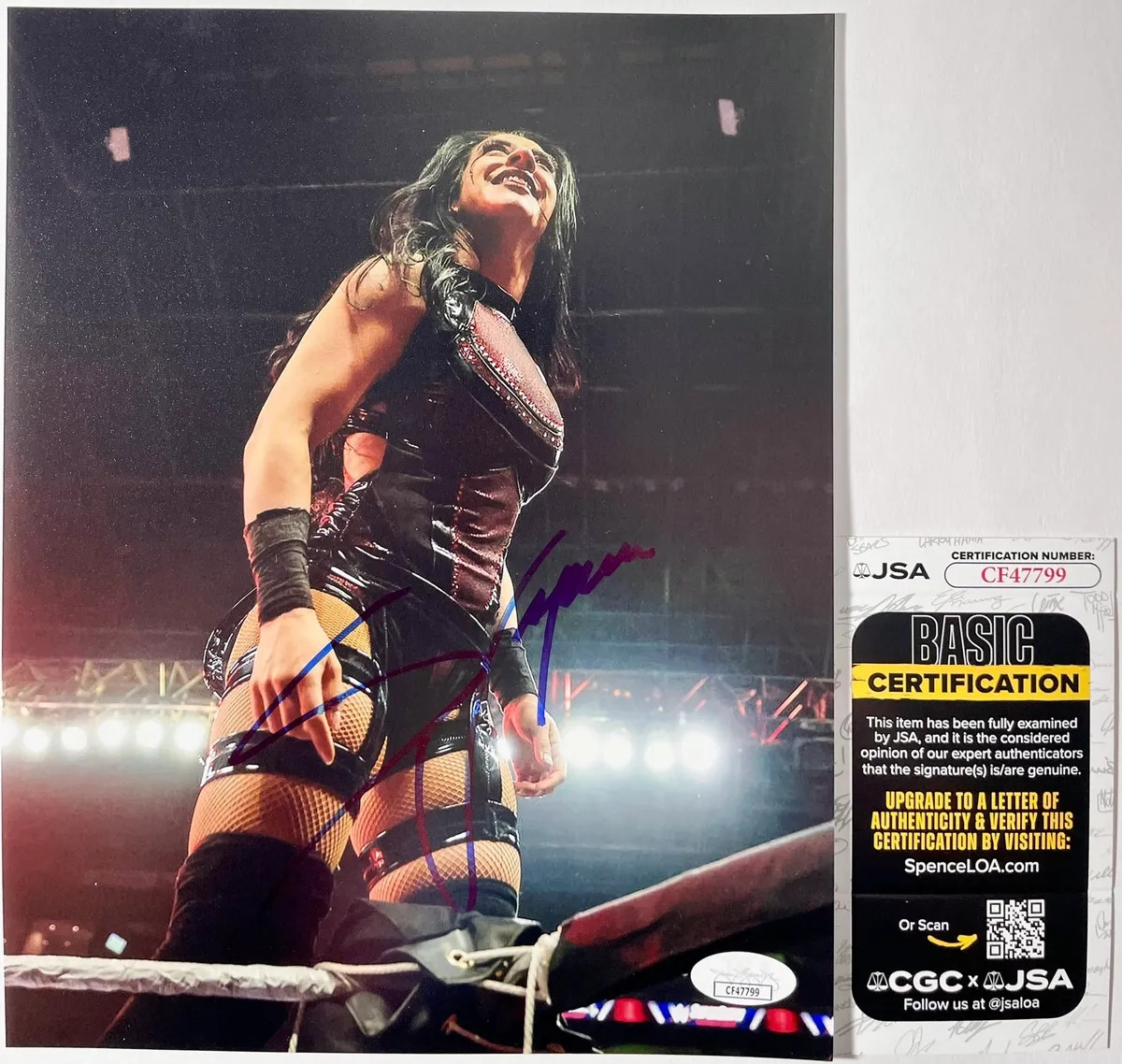 WWE NXT La Primera Stephanie Vaquer Signed 8x10 Photo E Autograph JSA COA