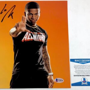 WWE NXT Lio Rush Signed 8x10 Photo A Autograph AEW WrestleMania 205 Live JSA COA