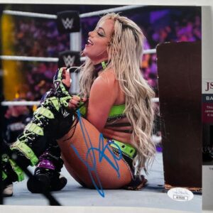 WWE NXT Liv Morgan Signed 8x10 Photo CD Autograph WrestleMania JSA COA