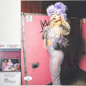 WWE NXT Liv Morgan Signed 8x10 Photo CI Autograph WrestleMania JSA COA