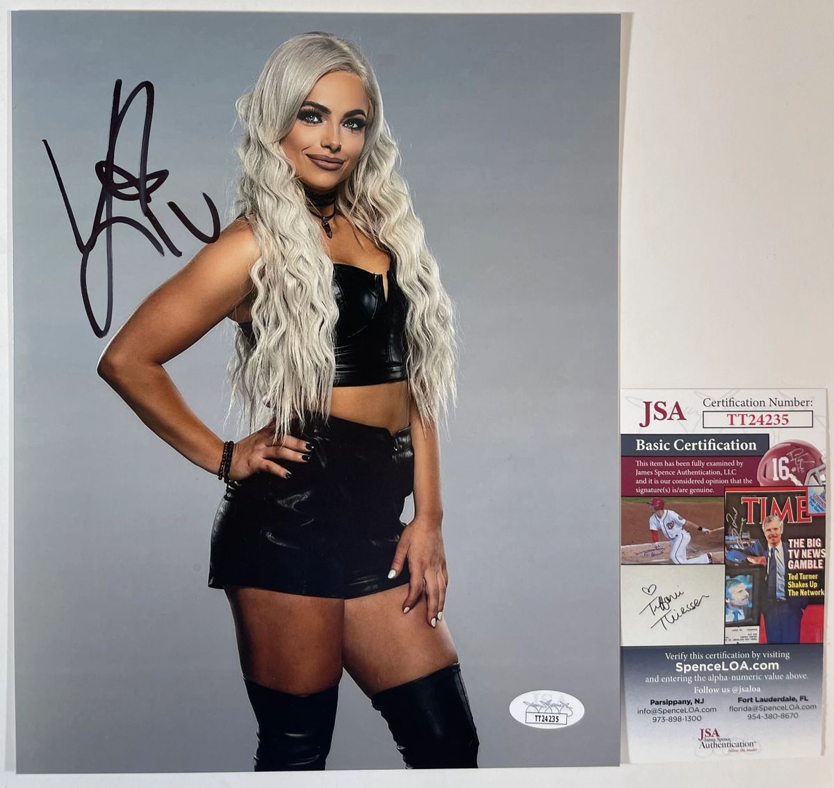 WWE NXT Liv Morgan Signed 8x10 Photo S Autograph WrestleMania JSA COA