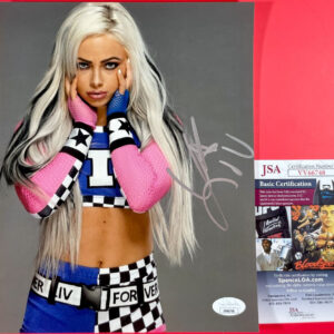 WWE NXT Liv Morgan Signed 8x10 Photo TT Autograph WrestleMania JSA COA