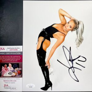 WWE NXT Liv Morgan Signed 8x10 Photo Z Autograph WrestleMania JSA COA