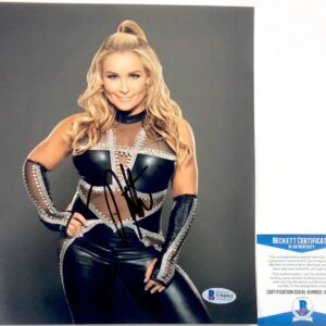WWE NXT Natalya Neidhart Signed 8x10 Photo X Autograph WrestleMania BAS COA