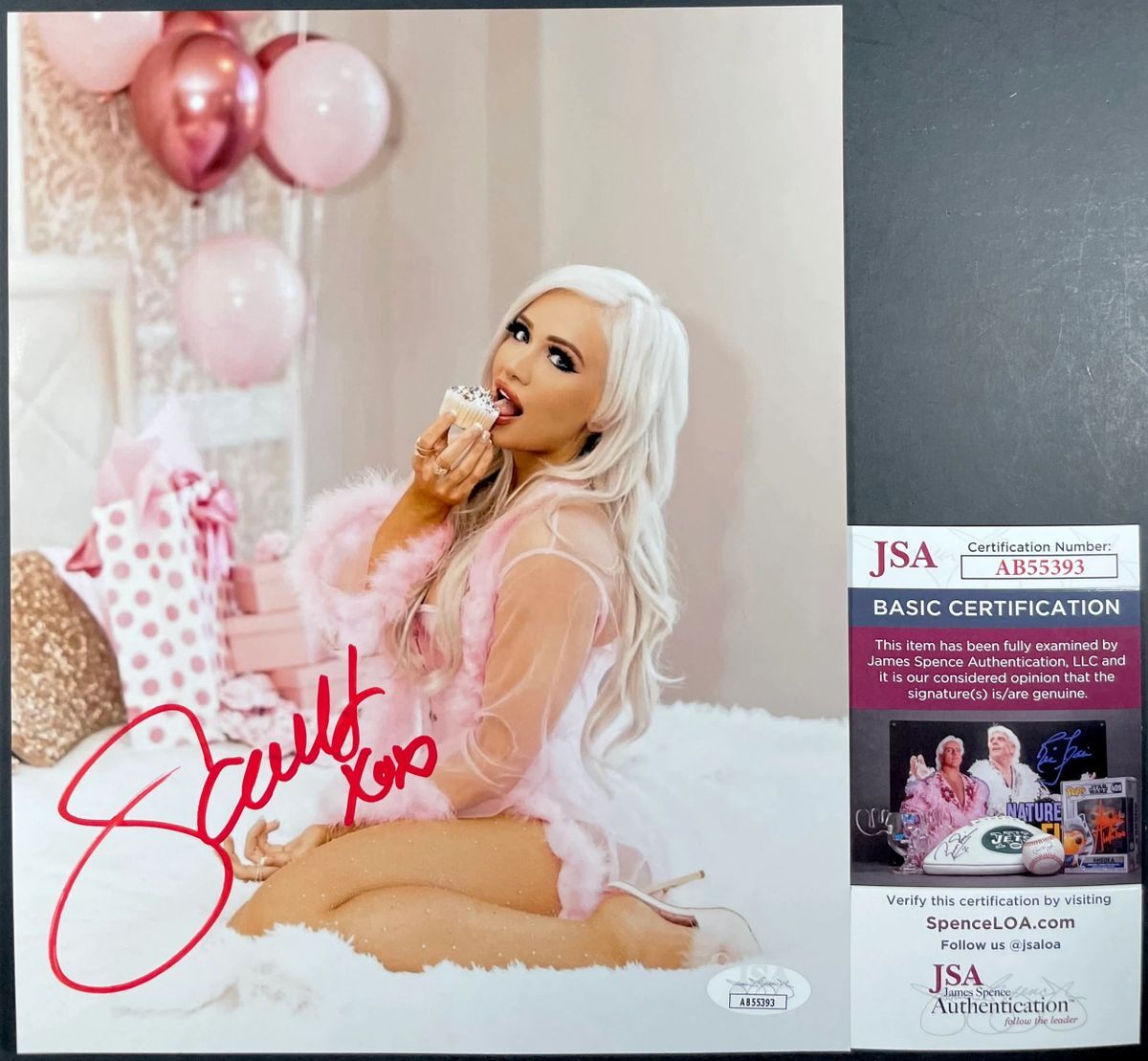 WWE NXT Scarlett Bordeaux Signed 8x10 Photo K Autograph TakeOver JSA COA