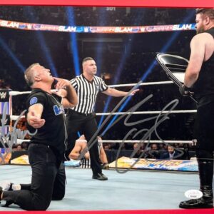 WWE NXT Shane McMahon & Kevin Owens Signed 11x14 Photo B Autograph JSA COA