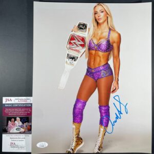 WWE NXT The Queen Charlotte Flair Signed 11x14 Photo Authentic Autograph JSA COA