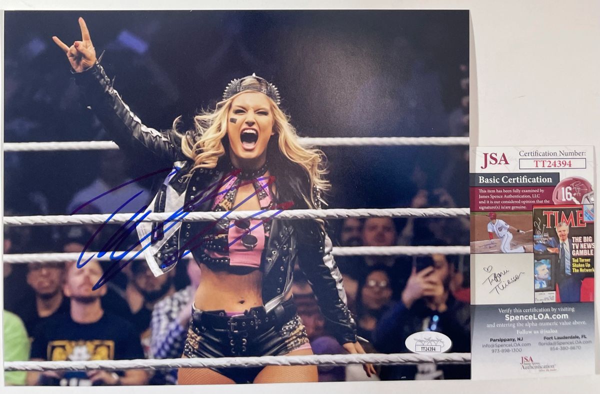 WWE NXT Toni Storm Signed 8x10 Photo B Autograph WrestleMania AEW JSA COA