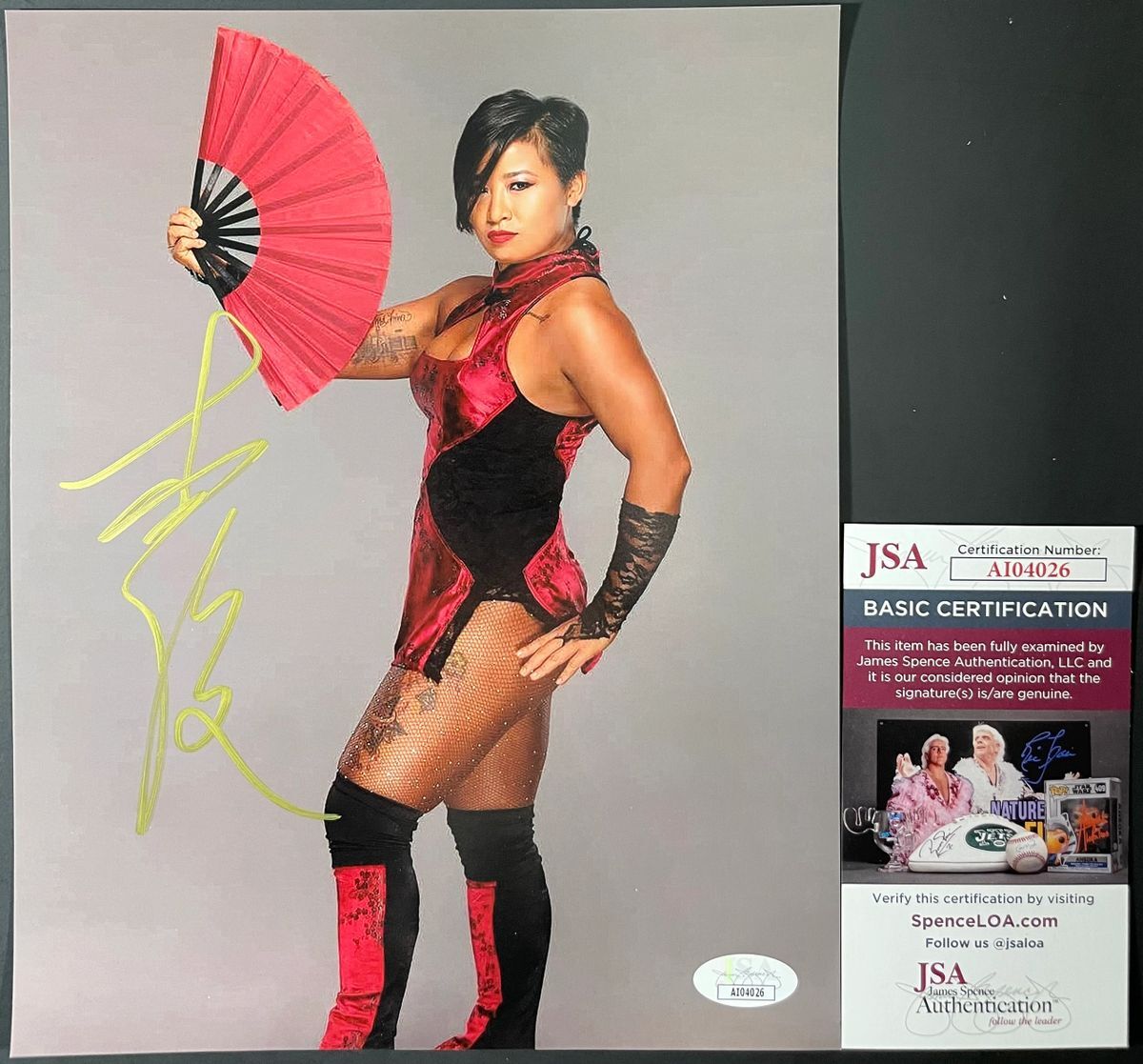WWE NXT Xia Li Signed 8x10 Photo I Autograph WrestleMania JSA COA
