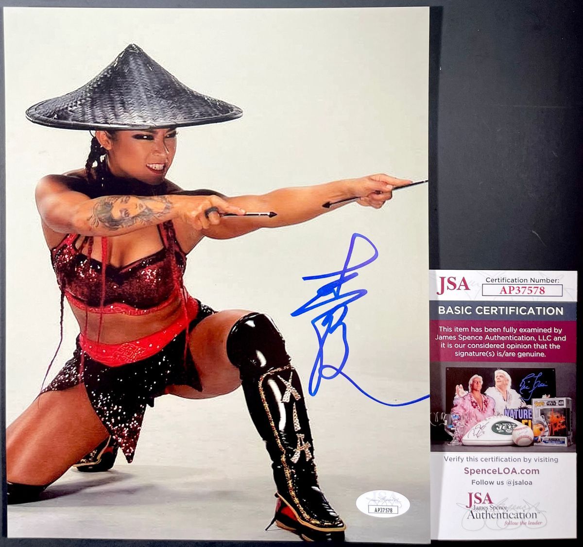 WWE NXT Xia Li Signed 8x10 Photo L Autograph WrestleMania JSA COA