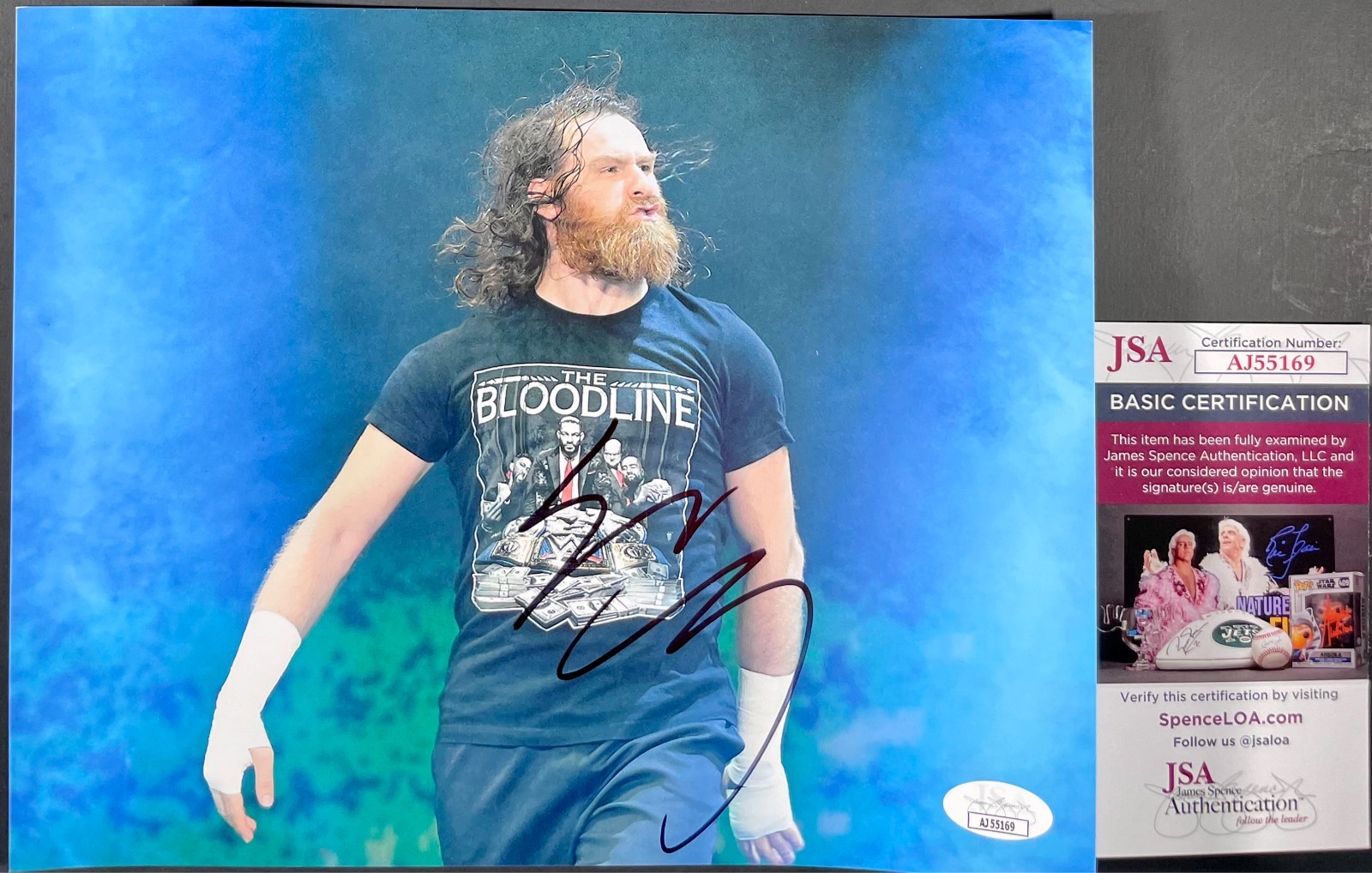 WWE Sami Zayn Signed The Bloodline 8x10 Photo Authentic Autograph NXT JSA COA