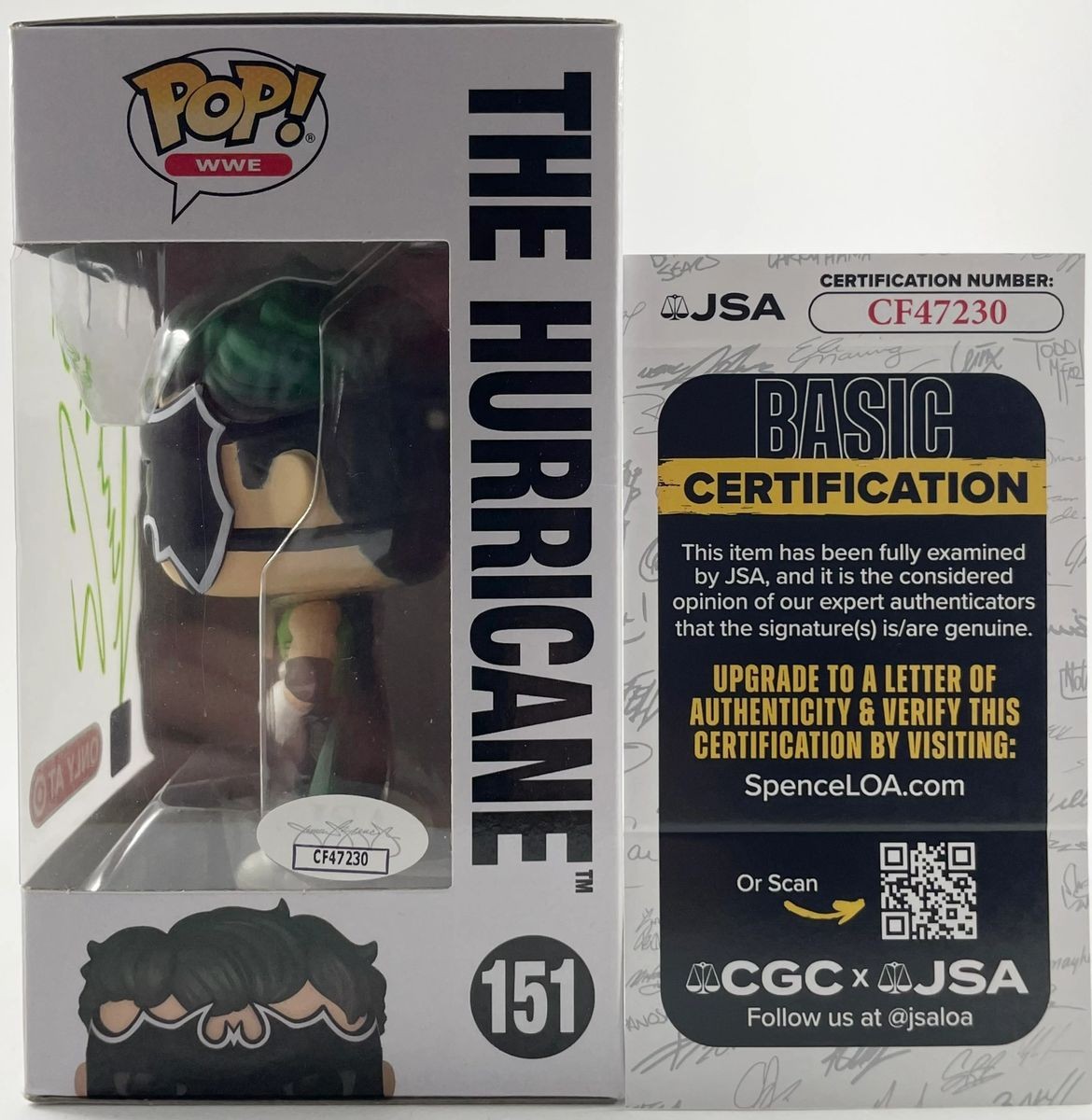 WWE The Hurricane Signed Target Exclusive Funko POP! Vinyl Autograph JSA COA - Image 2