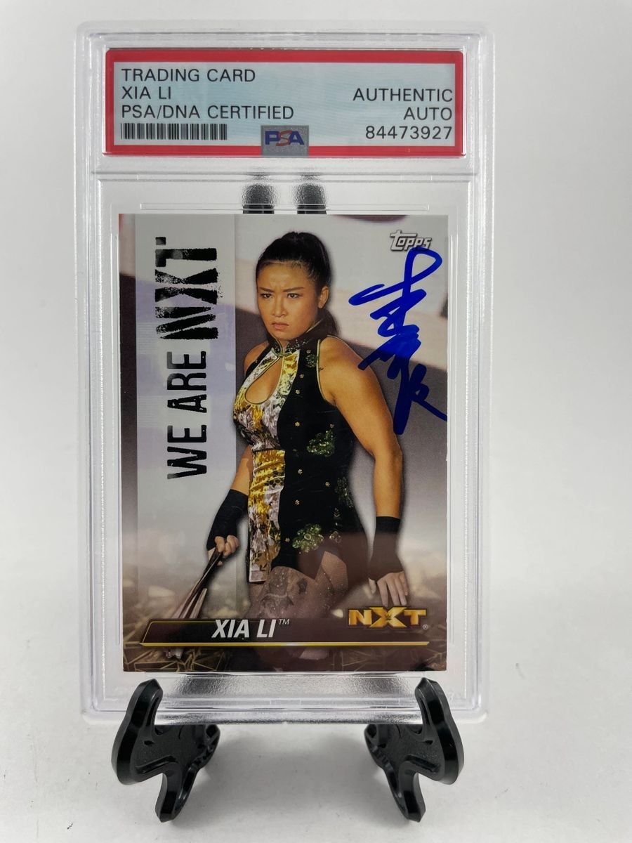 Xia Li Signed 2021 Topps WWE We Are NXT Trading Card Autograph PSA DNA Slabbed