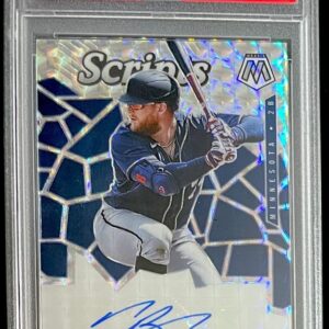 2021 Panini Mosaic Travis Blankenhorn Scripts Rookie Autograph Card SCR-TR Twins