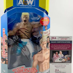 AEW Cody Rhodes Signed All Elite Wrestling Unmatched Series 1 Figure JSA COA