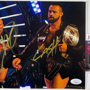 AEW Dax Harwood & Cash Wheeler Signed FTR 8x10 Photo C Autograph JSA COA