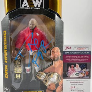 AEW FTR Dax Harwood Signed All Elite Wrestling Unrivaled Figure Auto JSA COA