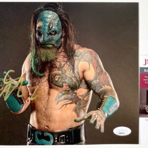 AEW Luchasaurus Signed All Elite Wrestling 8x10 Photo A Autograph JSA COA