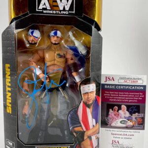 AEW Santana Signed All Elite Wrestling Unrivaled Figure Autograph JSA COA