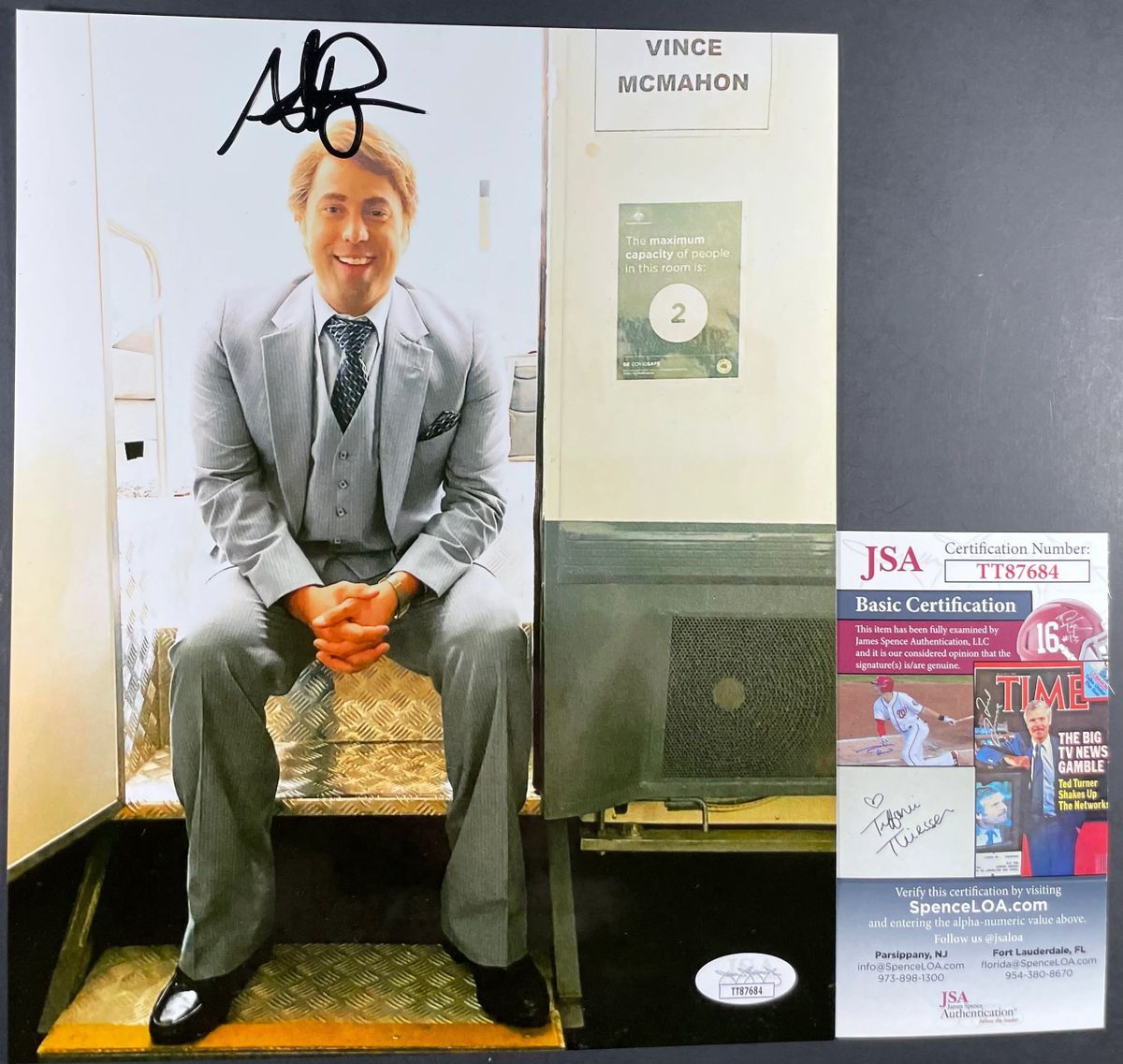 Adam Ray Signed Young Rock Vince McMahon 8x10 Photo B Autograph JSA COA