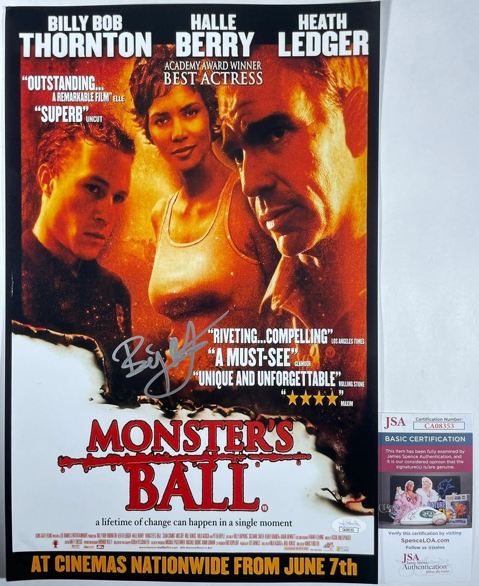 Billy Bob Thornton Signed Monster's Ball 11x17 Movie Poster B Autograph JSA COA