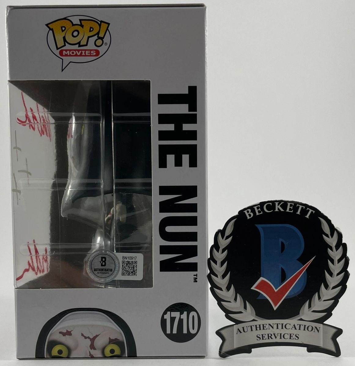Bonnie Aarons Signed The Nun II Funko POP! C Autograph Valak BAS COA - Image 2