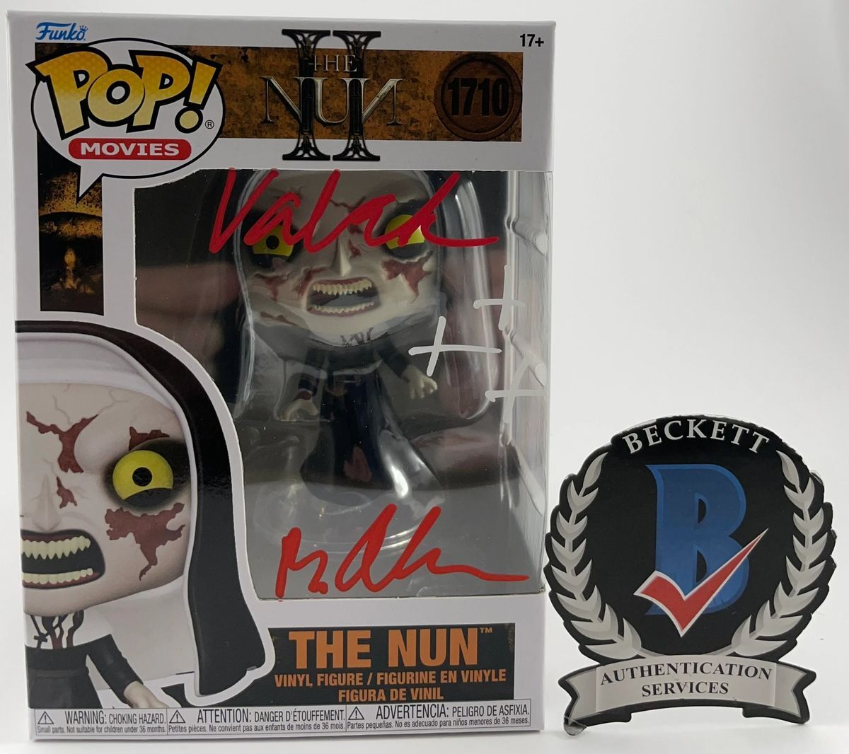 Bonnie Aarons Signed The Nun II Funko POP! C Autograph Valak BAS COA