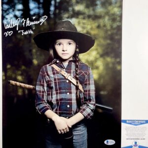 Cailey Fleming Signed The Walking Dead 11x14 Photo E Judith Grimes BAS COA
