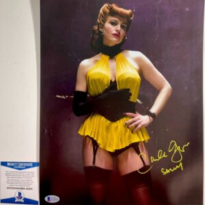 Carla Gugino Signed Watchmen Sally Jupiter 11x14 Photo Autograph Beckett BAS COA