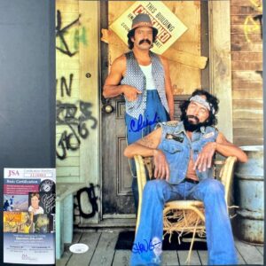 Cheech & Chong Signed Up In Smoke 11x14 Photo A Autograph JSA COA
