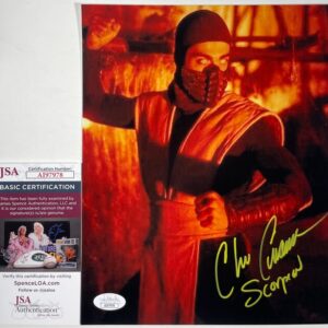Chris Casamassa Signed Mortal Kombat Scorpion 8x10 Photo  Authentic Auto JSA COA